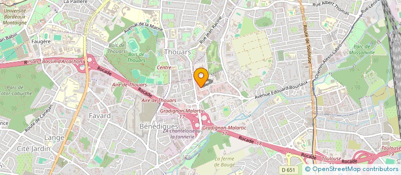 localisation de l'entreprise BORDEAUX UTILITAIRES à VILLENAVE-D'ORNON