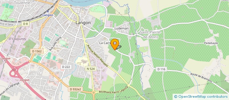 localisation de l'entreprise BORDEAUX VASCULAIRE SUD GIRONDE à LANGON