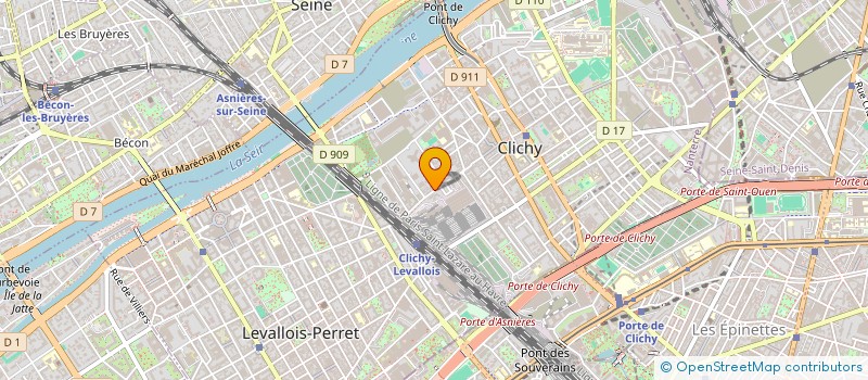 localisation de l'entreprise BORDEAUX VERNET à CLICHY