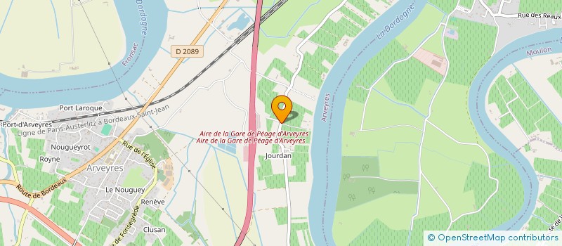 localisation de l'entreprise BORDEAUX VIGNERONS  ARVEYRES
