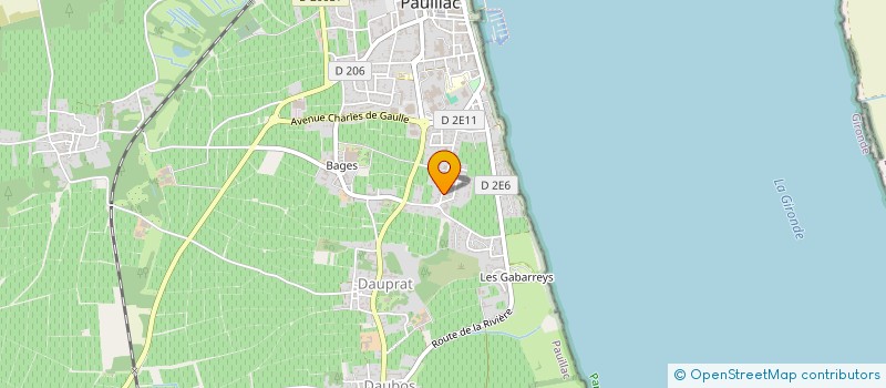 localisation de l'entreprise BORDEAUX VITI à PAUILLAC