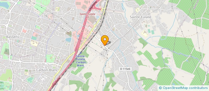 localisation de l'entreprise BORDEAUX WINE LOGISTIC  SAINTE-EULALIE