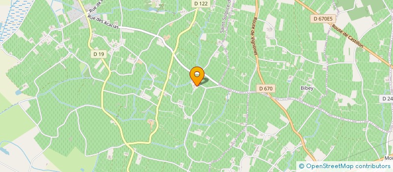 localisation de l'entreprise BORDEAUX WINE STARS  SAINT-SULPICE-DE-FALEYRENS