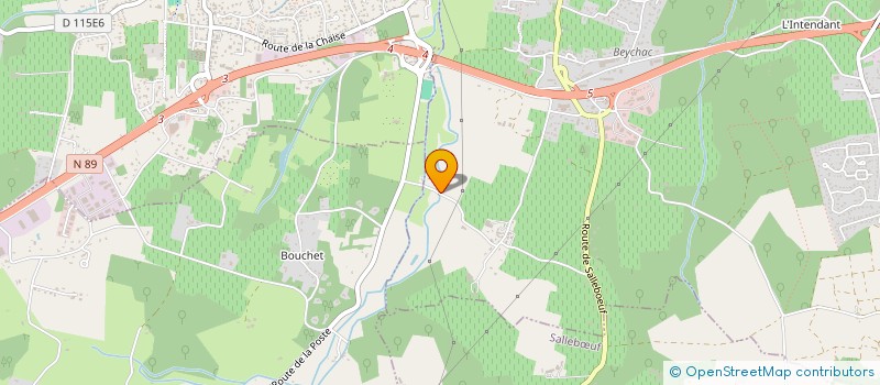 localisation de l'entreprise BORDEAUX YVRAC ENERGIE  BEYCHAC-ET-CAILLAU