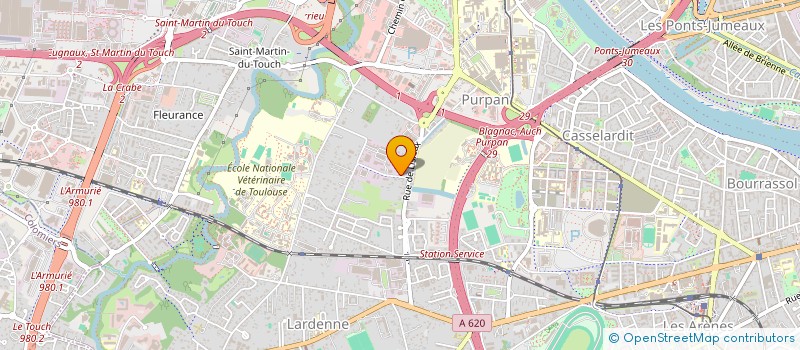 localisation de l'entreprise BORDEBLANCHE à TOULOUSE