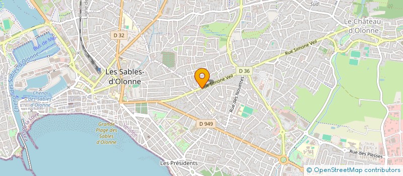 localisation de l'entreprise BORDECIEL à LES SABLES-D'OLONNE