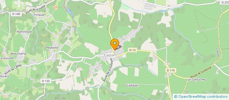 localisation de l'entreprise BORDEGARONNE  CAPIAN