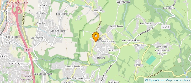 localisation de l'entreprise BORDEL, CIRQUE & CO  TREVIGNIN