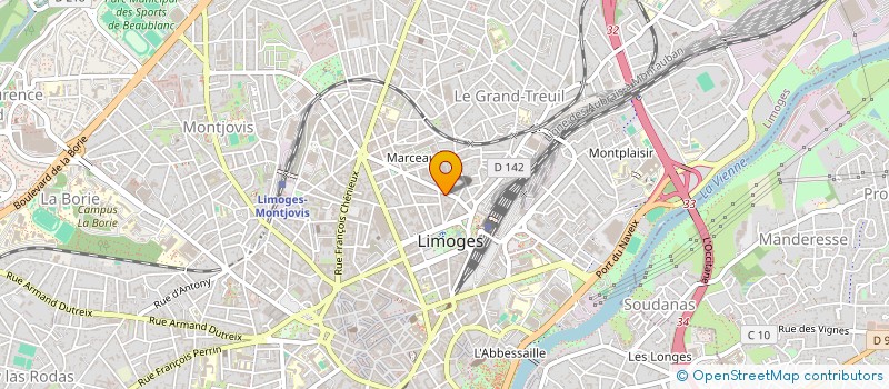 localisation de l'entreprise BORDELAISE D'AMEUBLEMENT à LIMOGES