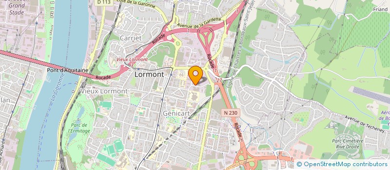 localisation de l'entreprise BORDELAISE DE RECYCLAGE ET VALORISATION à LORMONT