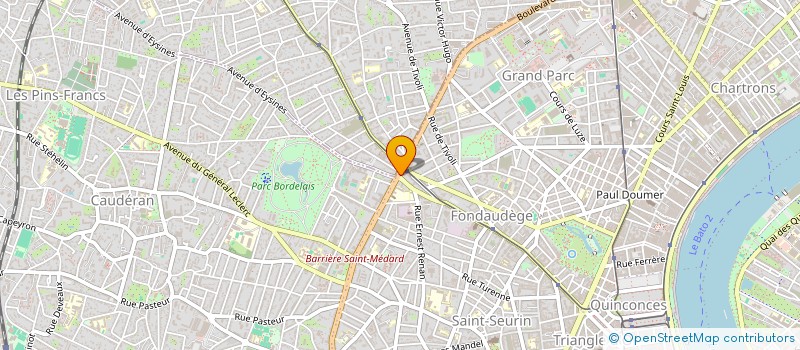 localisation de l'entreprise BORDELAISE DE RESTAURATION  BORDEAUX