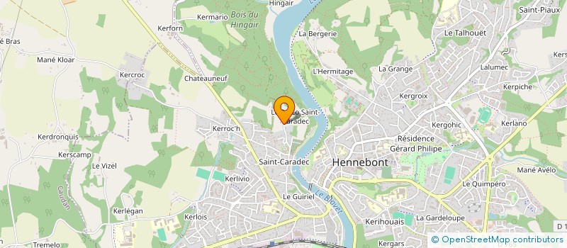 localisation de l'entreprise BORDEMER  HENNEBONT