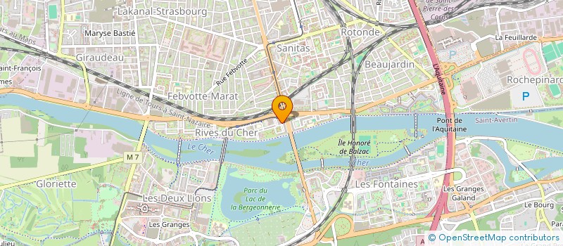 localisation de l'entreprise BORDENEUVE DE SAINT MARTIN  TOURS