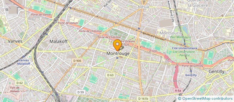 localisation de l'entreprise BORDERES  MONTROUGE