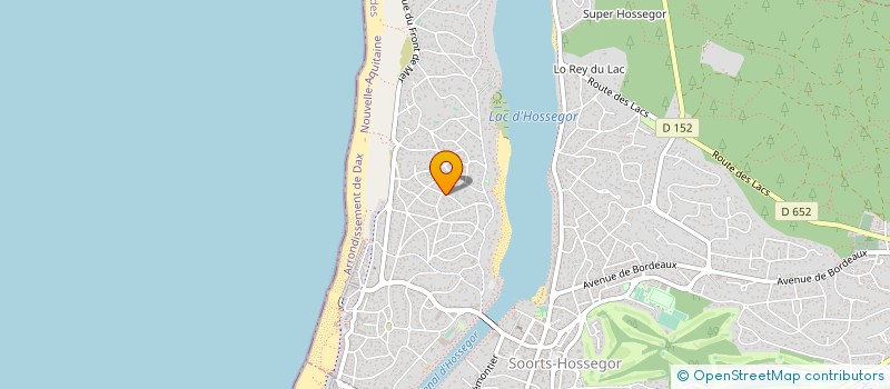 localisation de l'entreprise BORDERHOUSE à SOORTS-HOSSEGOR