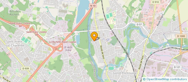 localisation de l'entreprise BORDERLINE-ANGOULEME  GOND-PONTOUVRE