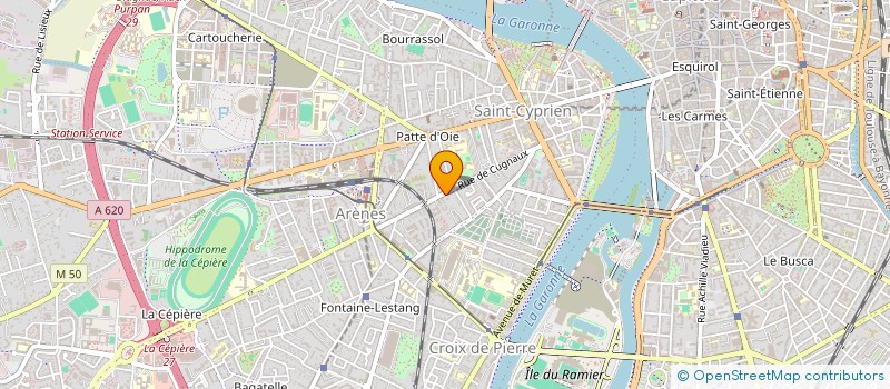 localisation de l'entreprise BORDEROSE  TOULOUSE