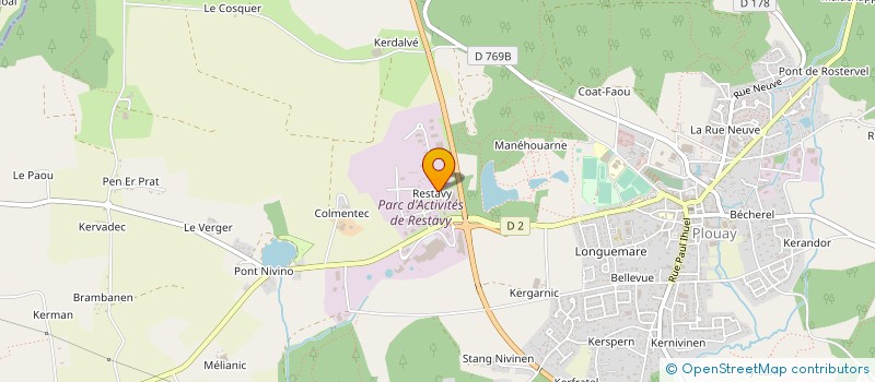 localisation de l'entreprise BORDES à PLOUAY