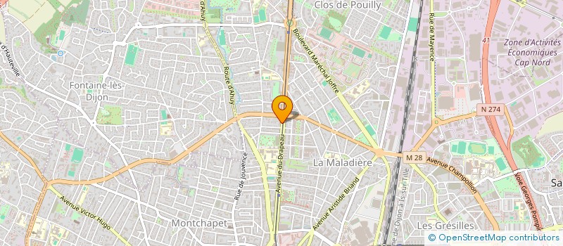 localisation de l'entreprise BORDES FAMILLE à DIJON