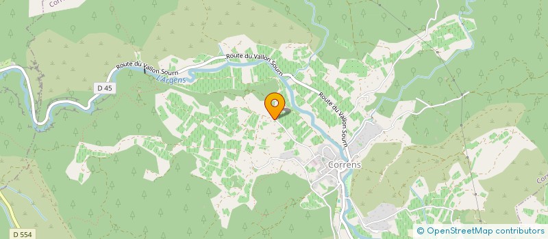 localisation de l'entreprise BORDET AGENCEMENT à CORRENS