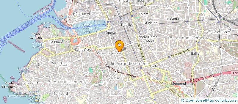 localisation de l'entreprise BORDET KEUSSEYAN- BONACINA MOUILLAC COLLET  MARSEILLE