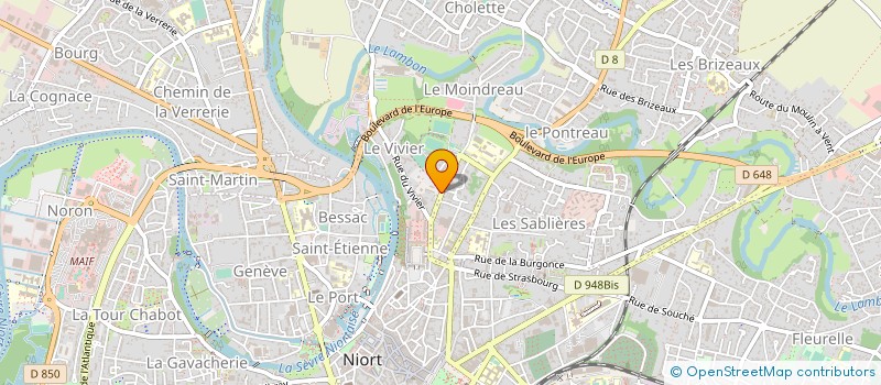 localisation de l'entreprise BORDET PERE ET FILS à NIORT