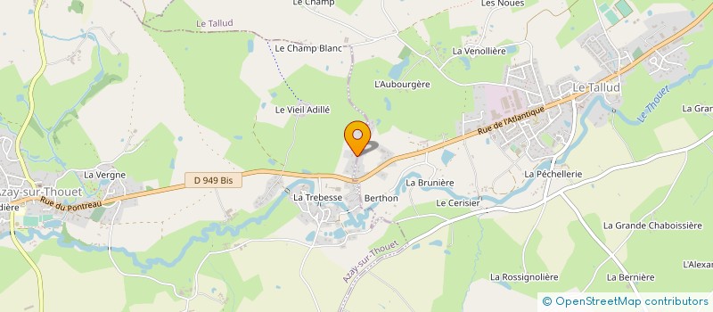 localisation de l'entreprise BORDEVAIRE  AZAY-SUR-THOUET