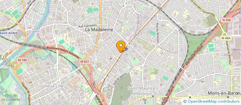localisation de l'entreprise BORDEYNE INVEST à LA MADELEINE