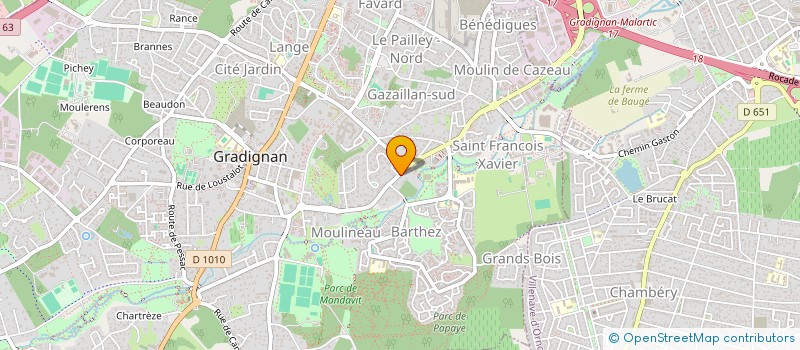 localisation de l'entreprise BORDIGALA  GRADIGNAN