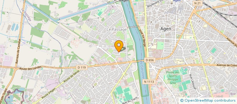 localisation de l'entreprise BORDINARO RECURT à LE PASSAGE