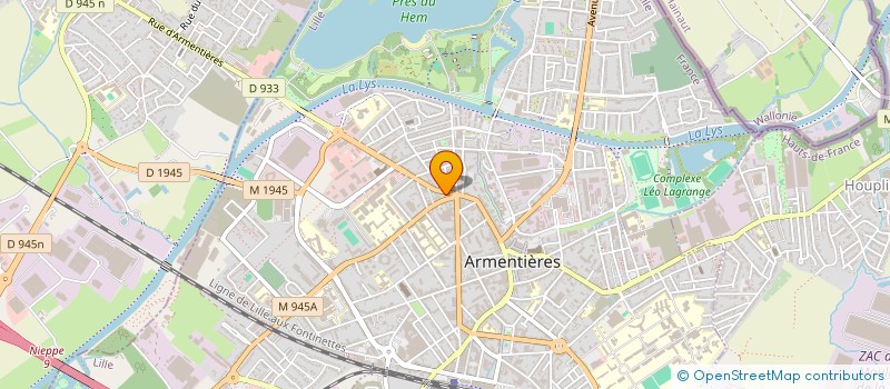 localisation de l'entreprise BORDINO  ARMENTIERES