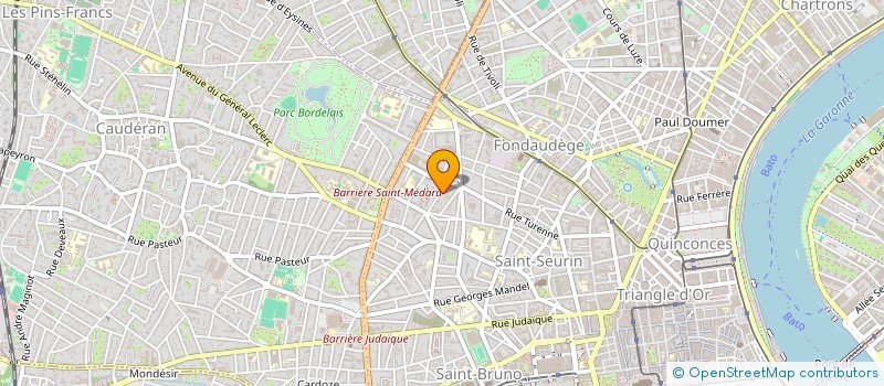 localisation de l'entreprise BORDINVEST à BORDEAUX