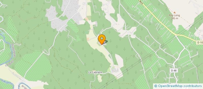 localisation de l'entreprise BORDJ  LORGUES