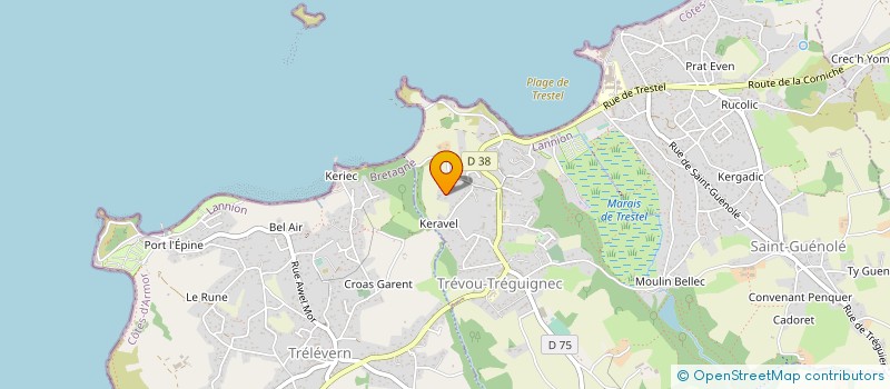 localisation de l'entreprise BORDO INVEST  TREVOU-TREGUIGNEC