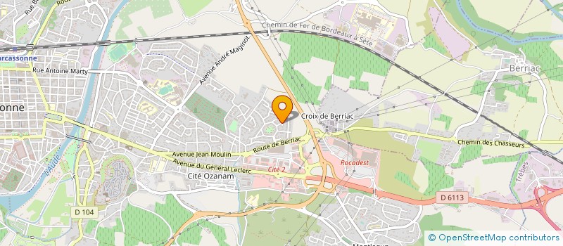 localisation de l'entreprise BORDOUX STORES  CARCASSONNE