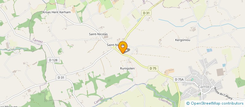 localisation de l'entreprise BORDS CADRE ET PLATEAU  TREVOU-TREGUIGNEC