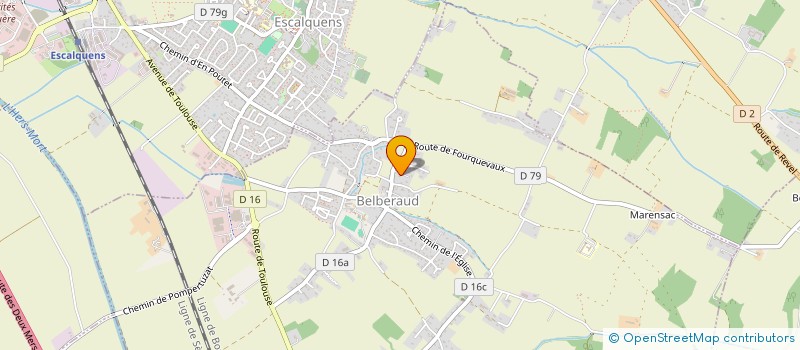 localisation de l'entreprise BORDURES 31  BELBERAUD