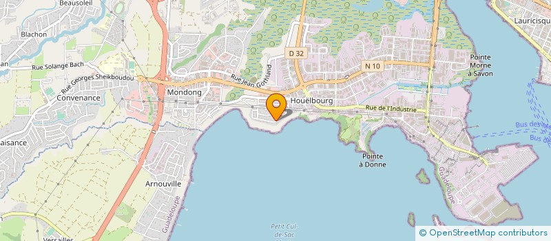 localisation de l'entreprise BORDUREXPRESS à BAIE-MAHAULT