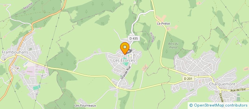 localisation de l'entreprise BORDY  LES ECORCES