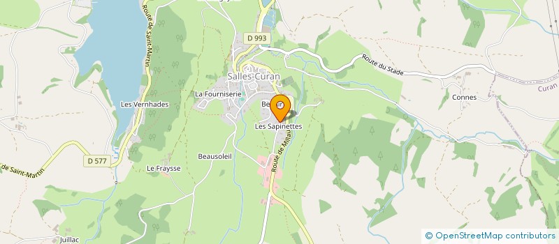 localisation de l'entreprise BOREA  SALLES-CURAN