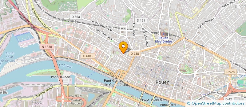 localisation de l'entreprise BOREA ARCHITECTURE à ROUEN