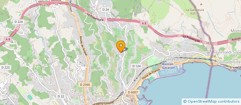 localisation de l'entreprise BOREAL à MENTON