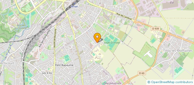 localisation de l'entreprise BOREAL à ARRAS