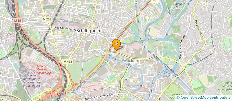 localisation de l'entreprise BOREAL SAS à STRASBOURG