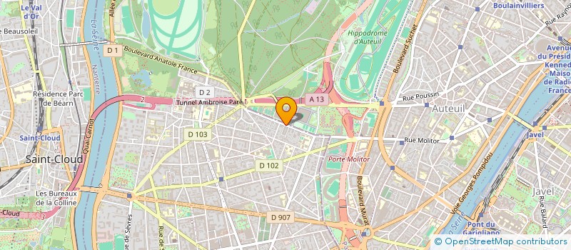 localisation de l'entreprise BOREALE 837 à BOULOGNE-BILLANCOURT
