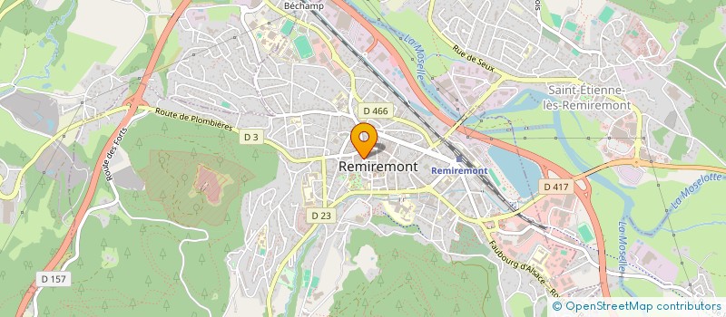 localisation de l'entreprise BOREALE  REMIREMONT