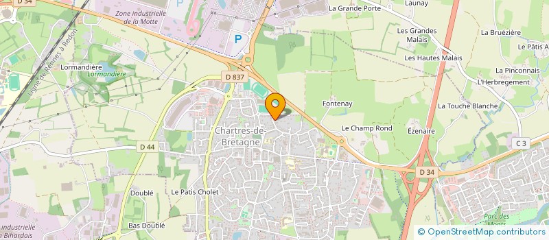 localisation de l'entreprise BOREALE'S  CHARTRES-DE-BRETAGNE