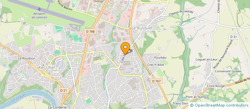 localisation de l'entreprise BOREALIUS  LANNION