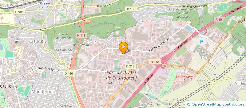 localisation de l'entreprise BOREE à LES ULIS