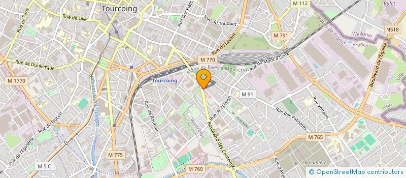 localisation de l'entreprise BOREGAL  WATTRELOS